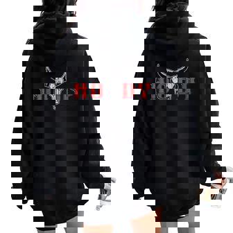 Western Goth Girl Alt-Country Subculture Emo Gothic Howdy Women Oversized Hoodie Back Print | Mazezy