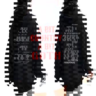 Western Goth Girl Alt-Country Subculture Emo Gothic Tank Top Women Oversized Hoodie Back Print | Mazezy