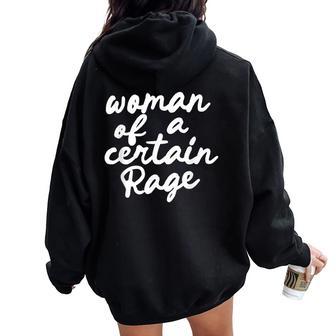 Woman Of A Certain Rage Women Oversized Hoodie Back Print - Thegiftio UK