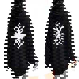 Ymbole Du Chaos Étoile Du Chaos Croix Du Chaos Sweat à capuche oversize pour femme avec imprimé dans le dos - Cadeauxyz