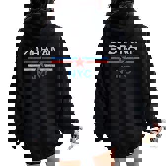 Zohran Mamdani Mayor Nyc New York City Us Flag Women Women Oversized Hoodie Back Print | Mazezy