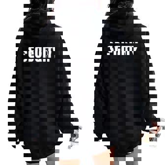イベントのセキュリティ安全ガードの服装男性女性ecurity 長袖tシャツ レディース オーバーサイズ パーカー バックプリント - Kawaiitshirt