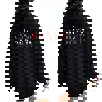 ケニア国旗男性女性へのお土産ギフト。 レディース オーバーサイズ パーカー バックプリント - Kawaiitshirt