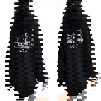 ソウルシティ韓国お土産ギフト 男性 女性 レディース オーバーサイズ パーカー バックプリント - Kawaiitshirt