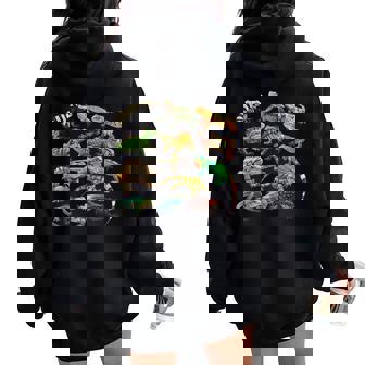 トカゲイグアナ クールな爬虫類タイプ – 男性、女性、男の子、女の子。 レディース オーバーサイズ パーカー バックプリント - Kawaiitshirt