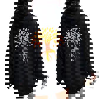 ヨガツリー 女性 男性 瞑想 レディース オーバーサイズ パーカー バックプリント - Kawaiitshirt