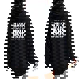 愉快な飲酒ユーモア You Might Be Drunk レディース オーバーサイズ パーカー バックプリント - Kawaiitshirt