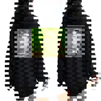 猫 フクロウ 面白い 呪われた Hello Bro Brainrot Meowl Hiro Meme レディース オーバーサイズ パーカー バックプリント - Kawaiitshirt