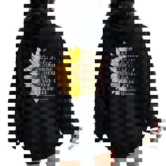 獅子座 ひまわり 花 恋人 7月8月誕生日 レディース オーバーサイズ パーカー バックプリント - Kawaiitshirt