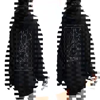 素敵なお尻、お尻、お尻、ビキニ姿のセクシーな女の子 レディース オーバーサイズ パーカー バックプリント - Kawaiitshirt