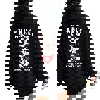 還暦祝い 兎 うさぎ好き 干支 父 男性 女性 還暦 お祝い 60歳 おもしろ おもろい レディース オーバーサイズ パーカー バックプリント - Kawaiitshirt