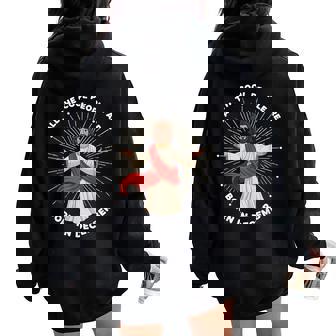 Christian Christmas All Cool People Are Born In December Women Oversized Hoodie Back Print | Seseable UK