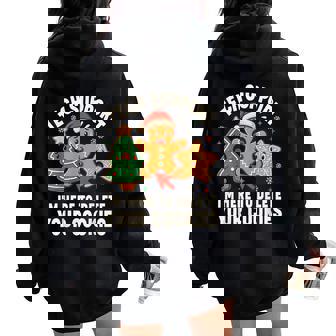 Christmas Tech Support Here To Delete Cookies Xmas Women Women Oversized Hoodie Back Print | Seseable CA