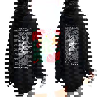Jesus Is The Reason For The Season Christmas Christian Xmas Women Oversized Hoodie Back Print | Mazezy