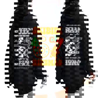 Skibidi 67 Rizzmas Six Seven Meme Christmas Boys Girls Women Oversized Hoodie Back Print | Seseable UK