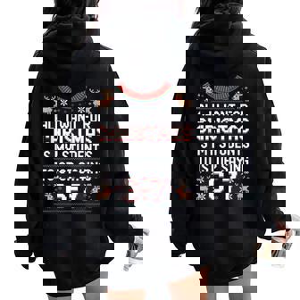 Students Saying 6-7 67 Six Seven Teacher Christmas Women Oversized Hoodie Back Print | Seseable CA