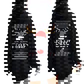 Tommy Ugly Pull De Noël Pour Homme Garçon Et Fille Sweat à capuche oversize pour femme avec imprimé dans le dos - Cadeauxyz