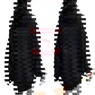 Raise Your Hand Slap Yourself Hobby Equestrianism Women Oversized Hoodie Back Print | Mazezy