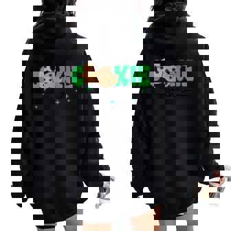 Scout Cookie Squad Selling Cookie Girl Leader Scouting Lover Women Oversized Hoodie Back Print | Mazezy