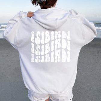 Isibindi Groovy Wavy Style School Spirit Wear Women Oversized Hoodie Back Print - Thegiftio UK
