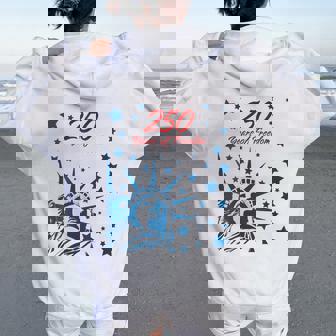 250 Years Of Freedom – 2026 Independence Usa Anniversary Women Oversized Hoodie Back Print - Thegiftio