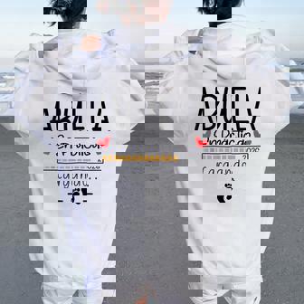 Abuela Primeriza En Prácticas 2026 Anuncio Futuros Abuelos Women Oversized Hoodie Back Print - Regaloses