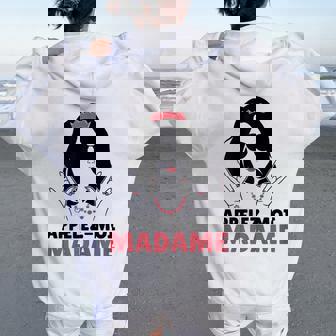 Appelez-Moi Madame Evjf Mariée Enterrement Deie Fille Sweat à capuche oversize pour femme avec imprimé dans le dos - Cadeauxyz