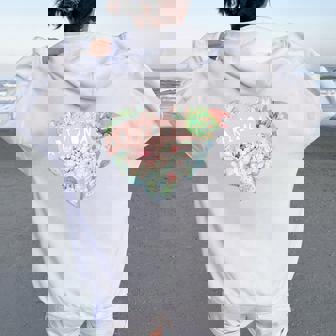 Arizona Avec Cœur Et Cœur Mignon Sweat à capuche oversize pour femme avec imprimé dans le dos - Cadeauxyz