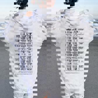 Arquitectura De La Tabla De Columnas Romanasintage Women Oversized Hoodie Back Print - Regaloses