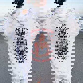 Bad Girls Taste Better Tattoo Lover Vintage Halloween Women Oversized Hoodie Back Print | Seseable FR