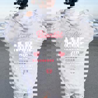 Bientot Mamie 2026 Annonce Grossesse Mamie 2026 Sweat à capuche oversize pour femme avec imprimé dans le dos - Cadeauxyz