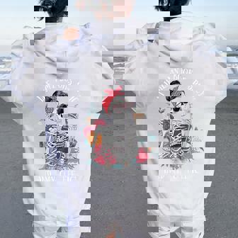 I Like My Books Spicy And My Coffee Icy Skeleton Women Oversized Hoodie Back Print | Seseable UK