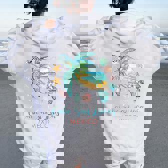 Cabo San Lucas Mexico Sea Turtle Beach Tropical Ocean Travel Women Oversized Hoodie Back Print | Seseable UK