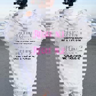 Cadeau Meilleure Mamie Humour Maman Mamie A Toujours Raison Sweat à capuche oversize pour femme avec imprimé dans le dos - Cadeauxyz