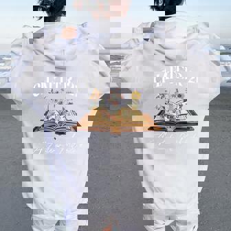 Chapter 21 Years Old 21St Birthday Wildflower Book Lover Women Oversized Hoodie Back Print | Mazezy