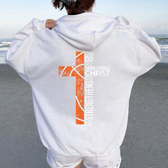 Christian Basketball Boys Player Religious Team Coach Women Oversized Hoodie Back Print - Thegiftio