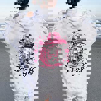 Cowgirl Disco Outfit Rodeo Bachelorette Party Let's Go Girls Women Oversized Hoodie Back Print | Seseable CA