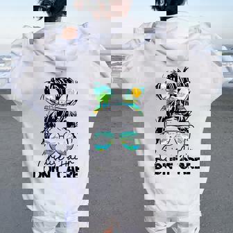 Cruise Hair Don't Care Cruising Ship For Cruise Women Oversized Hoodie Back Print | Mazezy