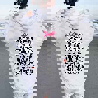 Cute Dog Happy 101 Days School 100 Days Student Teacher Women Oversized Hoodie Back Print | Seseable FR