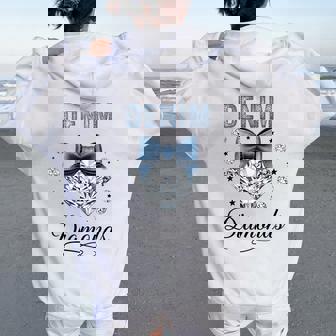 Denim And Diamonds Western Graphic For Girls Women Women Oversized Hoodie Back Print | Seseable CA