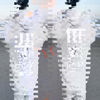 Dibs On The Coach Coach's Wife Quote Baseball Mom Women Oversized Hoodie Back Print - Thegiftio