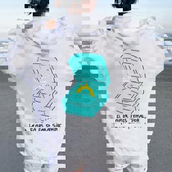 El Amor Es Temporal La Plaza Es Paraiempre Cuello Women Oversized Hoodie Back Print - Regaloses