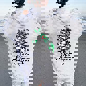 Fier D'être Algérienne Fille Cadeau Drapeau Algérien Sweat à capuche oversize pour femme avec imprimé dans le dos - Cadeauxyz