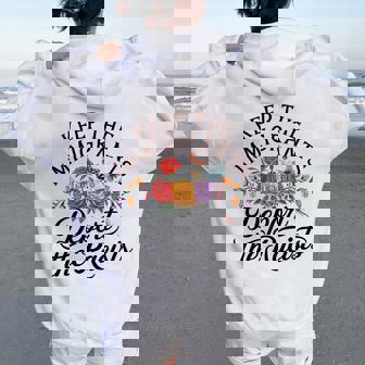 Floral Keep The Immigrants Deport The Racists Immigrants Women Oversized Hoodie Back Print | Seseable UK