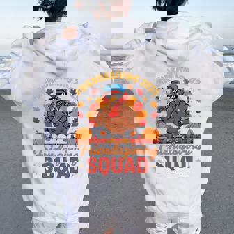 Friendsgiving Squad 2025 Thanksgiving Group Fall Autumm Women Oversized Hoodie Back Print | Mazezy