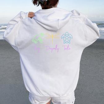 Frog Dragonfly Turtle Political Women Oversized Hoodie Back Print | Seseable UK