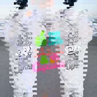 This Girl Loves Robux And Cupcakes Gamer Girl Women Oversized Hoodie Back Print | Seseable UK