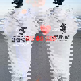 We Go Red Heart Disease Awareness Leopard Women Oversized Hoodie Back Print | Seseable CA