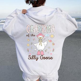 Grandma Of The Silly Goose First Birthday Girl Family Women Oversized Hoodie Back Print | Seseable UK