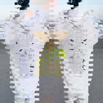 Halloween Radiology Spooky Xray Skeleton Coffee Crew Women Oversized Hoodie Back Print | Mazezy